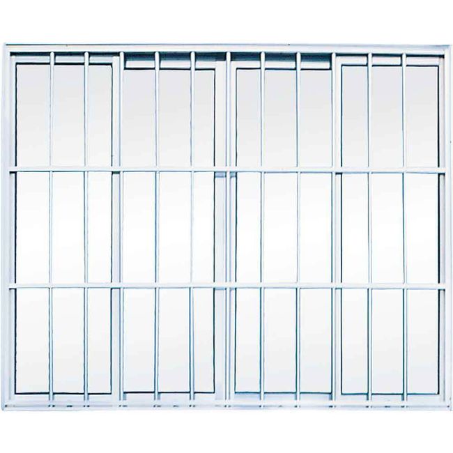 Janela-de-correr-4-folhas-Mais-100x200cm-com-grade-branca-Atlantica