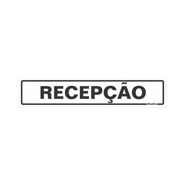 Placa-de-poliestireno-5x25cm-Recepcao-200AV-Sinalize
