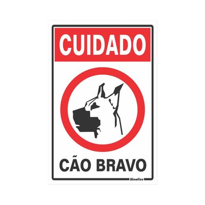 Placa-de-poliestireno-30x20cm-Cuidado-Cao-Bravo-250AH-Sinalize