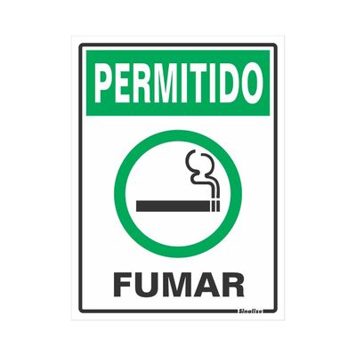 Placa-de-poliestireno-15x20cm-Permitido-Fumar-220AA-Sinalize