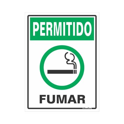 Placa-de-poliestireno-15x20cm-Permitido-Fumar-220AA-Sinalize