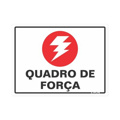 Placa-de-poliestireno-15x20cm-Quadro-de-Forca-220AK-Sinalize