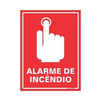 Placa-de-poliestireno-15x20cm-Alarme-de-Incendio-220BH-Sinalize