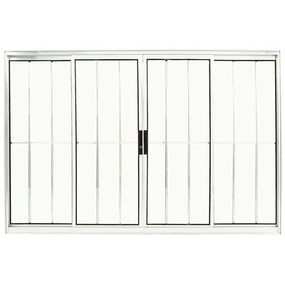 Janela-de-correr-4-folhas-Prata-100x120cm-com-grade-Ebel