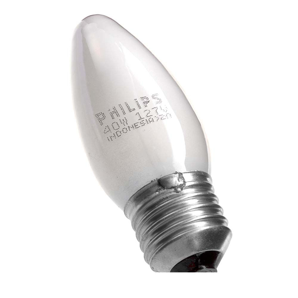 Lampada-incandescente-127V-40W-vela-bulbo-Argenta-leitosa-Philips