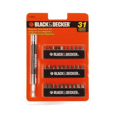 Jogo-de-31-pecas-com-soquete-magnetico-laranja-Black--Decker