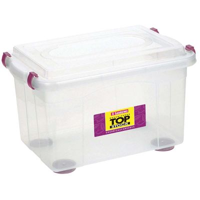 Caixa-organizadora-media-Top-Stok-167-litros-cristal-Sanremo