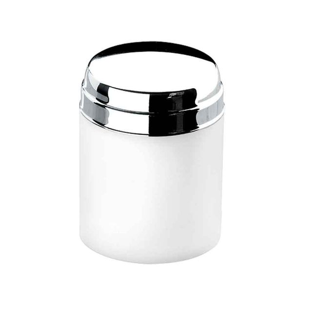 Porta-cotonete-Bel-Giorno-com-base-branco-Brinox