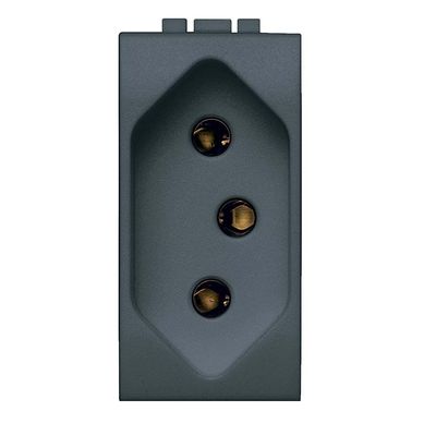 Modulo-para-tomada-10A-bivolt-grafite-Living-Bticino