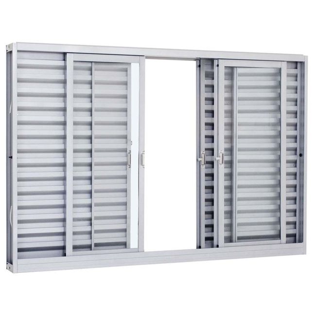 Janela-veneziana-6-folhas-Pratika-100x200x12cm-prata-Sasazaki