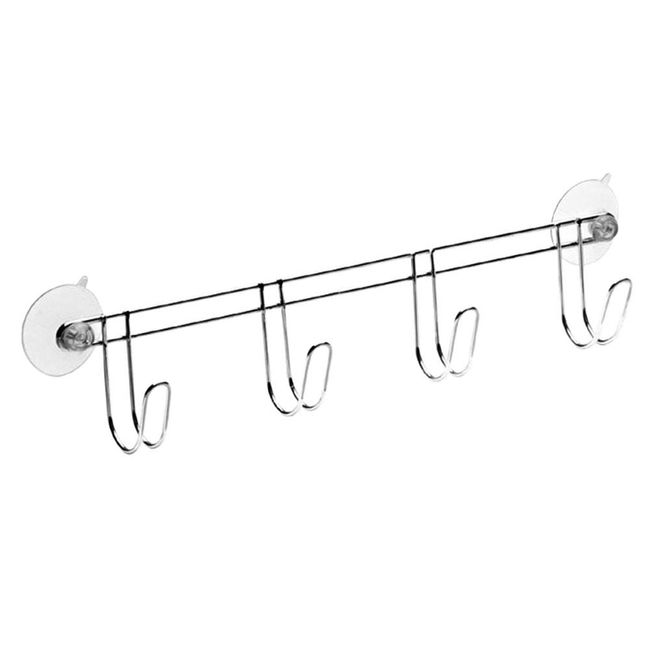 Cabide multiuso com 4 ganchos e ventosas Arthi