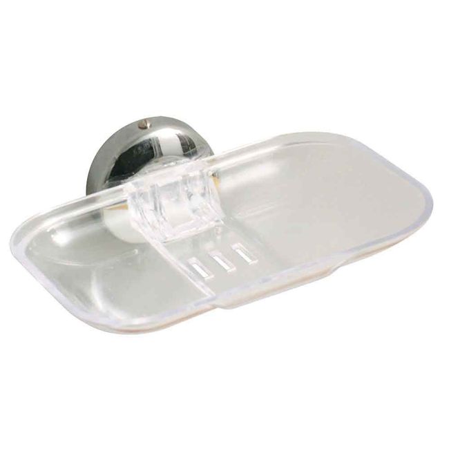 Saboneteira-plastica-retangular-de-parede-Standard-cristal-Jackwal