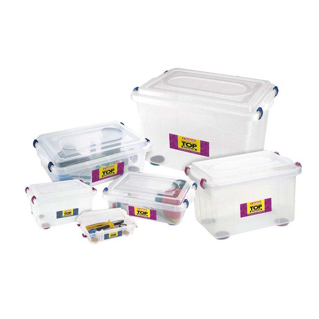 Caixa-organizadora-Top-Stok-alto-43-litros-cristal-Sanremo
