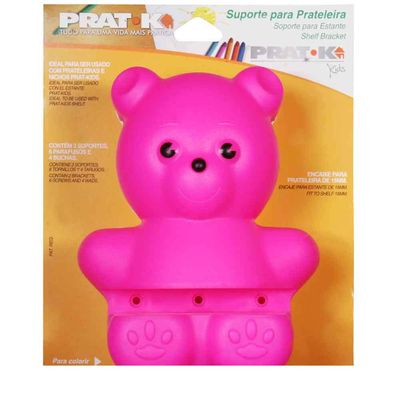 Suporte-para-prateleira-Par-Urso-Kids-20cm-rosa-Prat-K