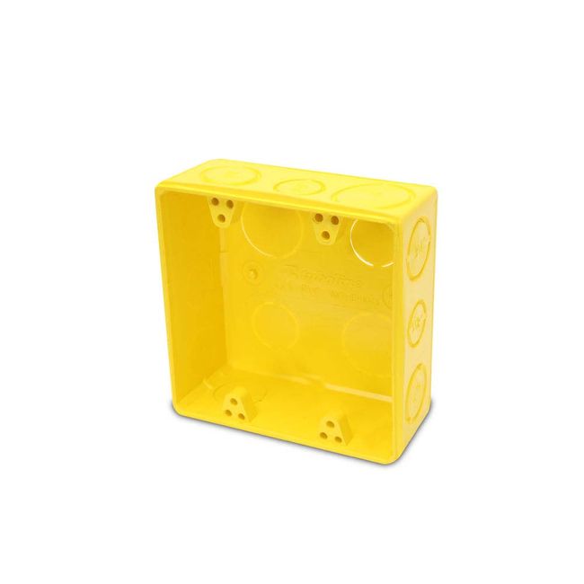 Caixa-de-luz-PVC-amarelo-4x4-embutir-Tuboline