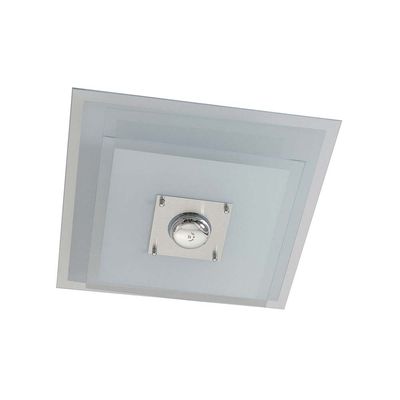 Plafon-quadrado-para-1-lampada-E27-Spacial-PMQ-130-100W-vidro-preto-Pantoja