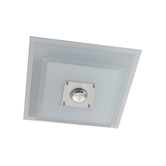Plafon-quadrado-para-1-lampada-E27-Spacial-PMQ-130-100W-vidro-preto-Pantoja