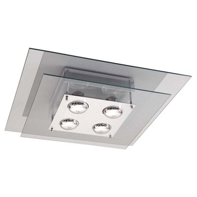 Plafon-quadrado-para-4-lampadas-E27-Spacial-PMQ-131-100W-vidro-preto-Pantoja