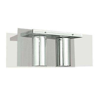 Plafon-para-2-lampadas-E27-escovado-60W-com-vidro-espelhado-Pantoja