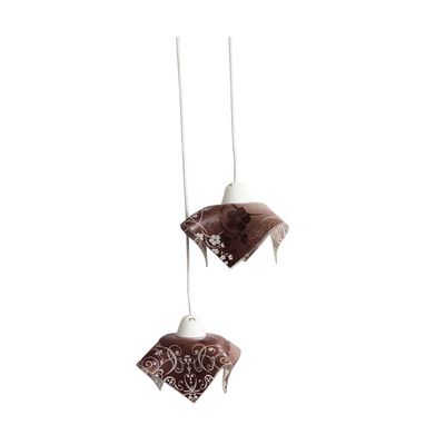 Pendente-de-vidro-Tulipa-2-lampadas-fluorescente-compacta-Floral-Tabaco-Auremar