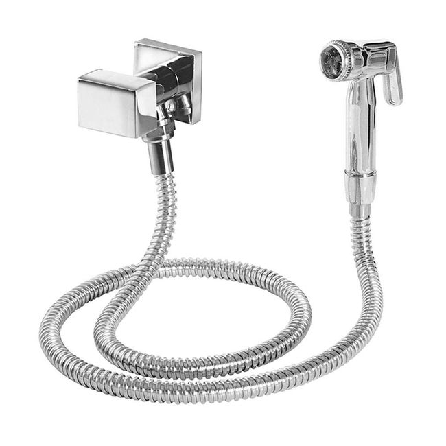 Ducha higiênica cromada Retangular Esteves