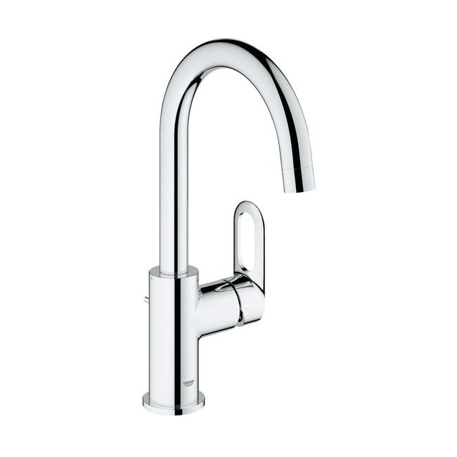 Monocomando-para-lavatorio-BauLoop-bica-alta-e-pop-up-cromado-Grohe
