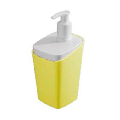 Porta-sabonete-liquido-Square-350ml-amarelo-Brinox