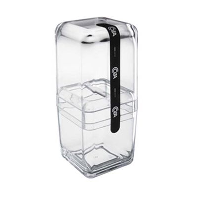 Porta-escova-de-dente-Cube-com-tampa-cristal-Brinox