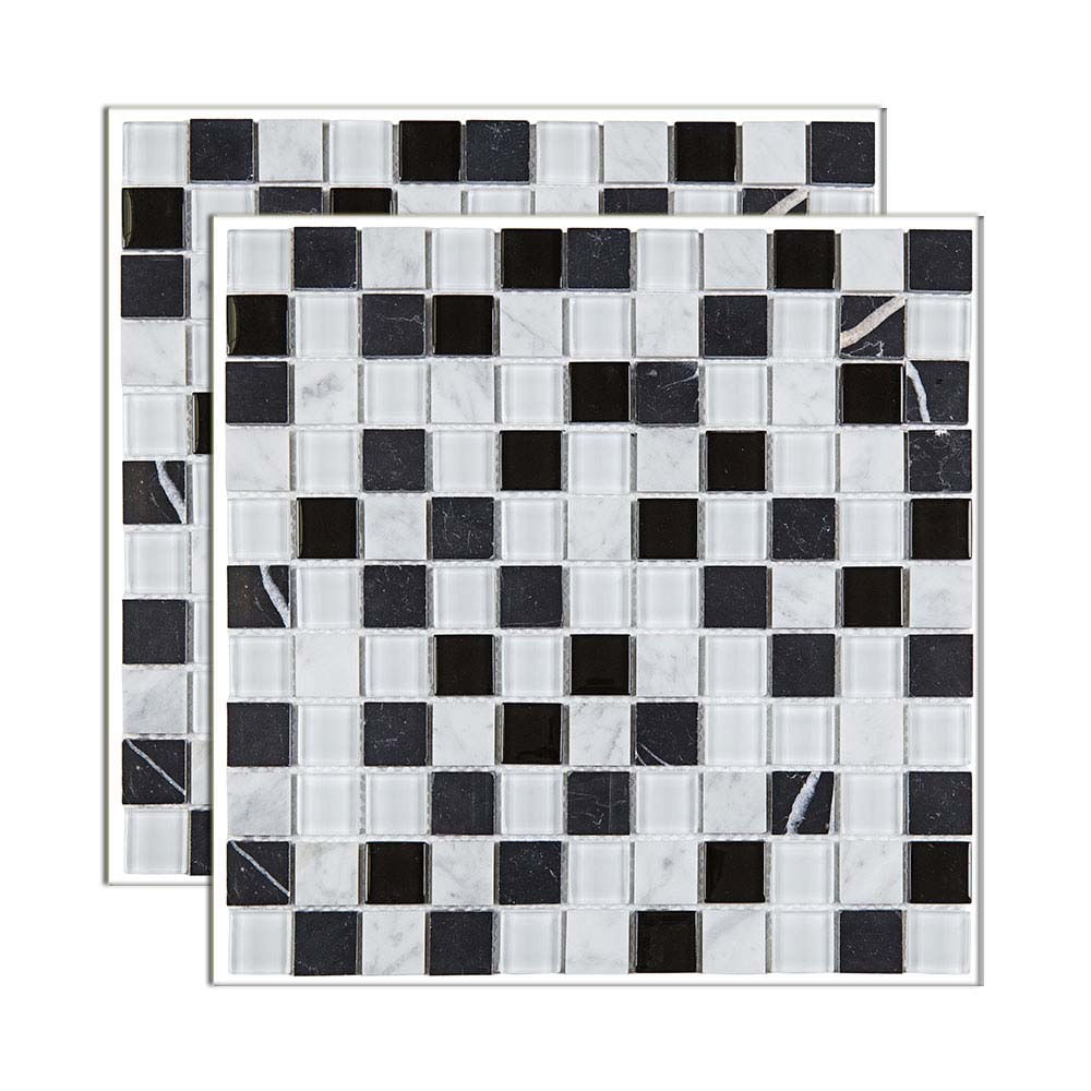 Pastilha-de-pedra-Matisse-placa-29x29cm-preto-e-branco-Glass-Mosaic