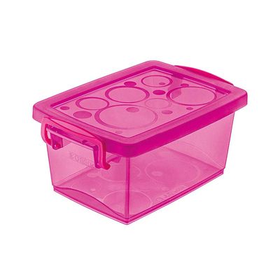 Caixa-organizadora-com-trava-650ml-pink-Ordene