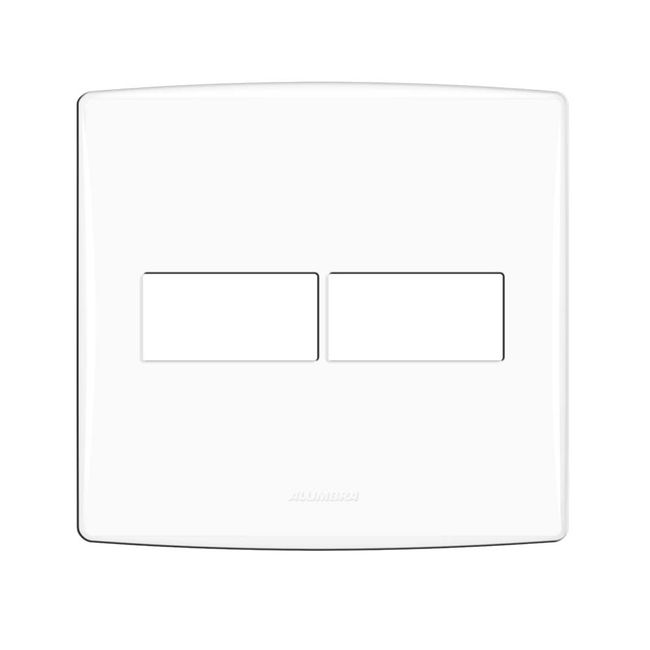 Placa-Bianco-Pro-4X4-2-modulos-com-suporte-branca-Alumbra