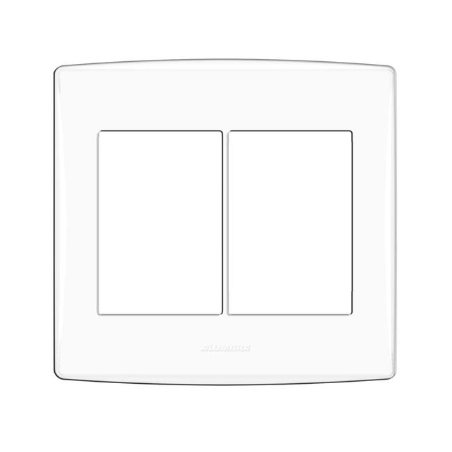 Placa-Bianco-Pro-4X4-6-modulos-com-suporte-branca-Alumbra