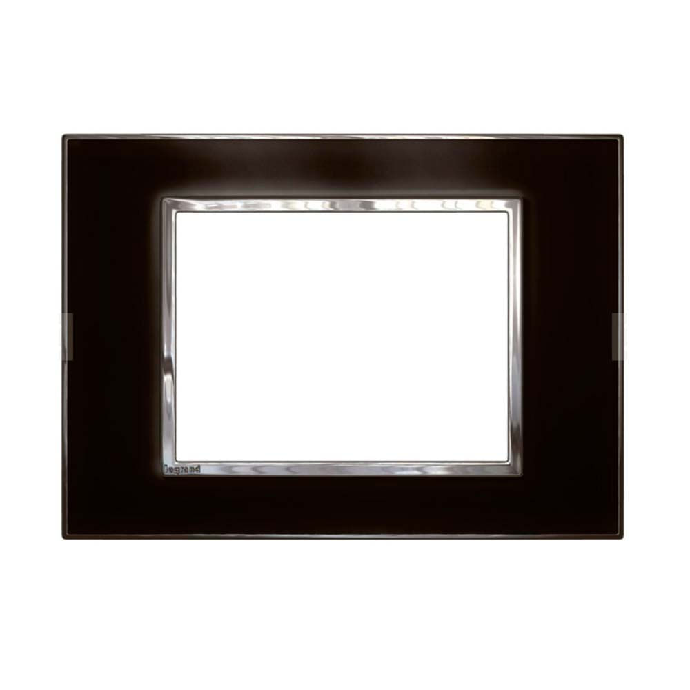 Placa-3-postos-Arteor-mirror-black-4X2-583017-Pial