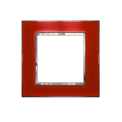 Placa-3-3-postos-Arteor-mirror-red-4X4-583033-Pial