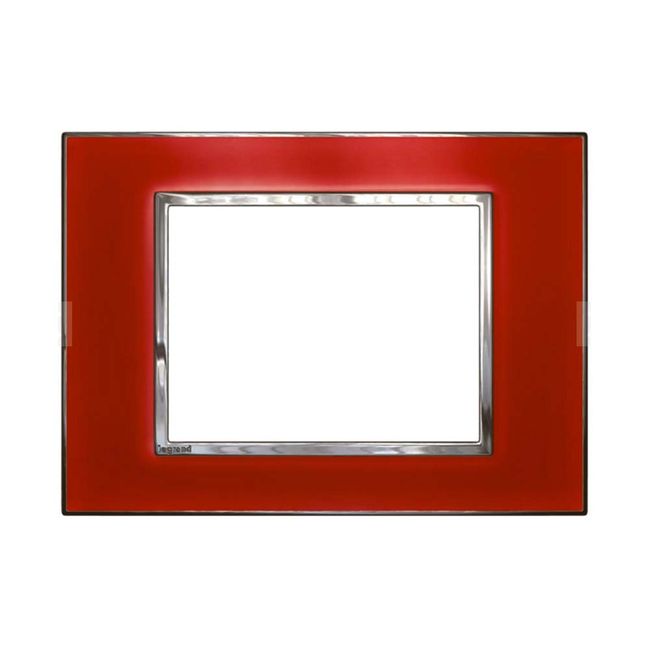 Placa-3-postos-Arteor-mirror-red-4X2-583018-Pial