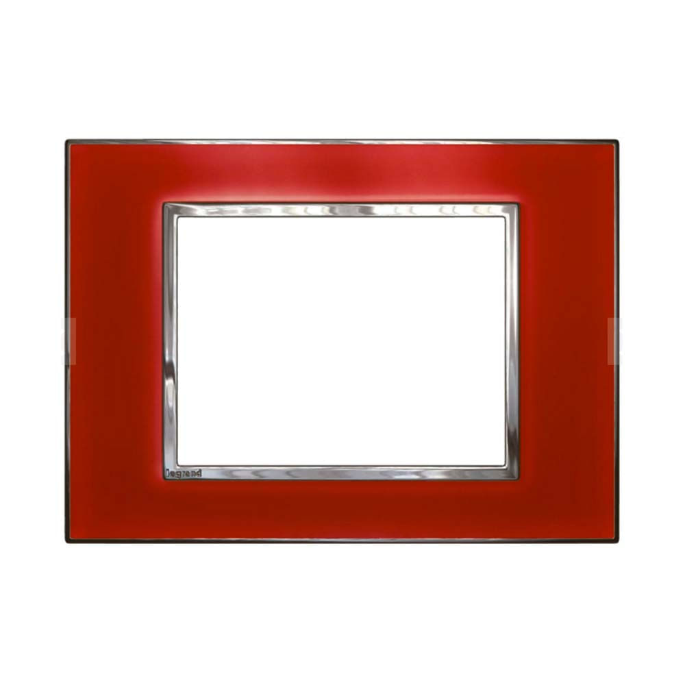 Placa-3-postos-Arteor-mirror-red-4X2-583018-Pial