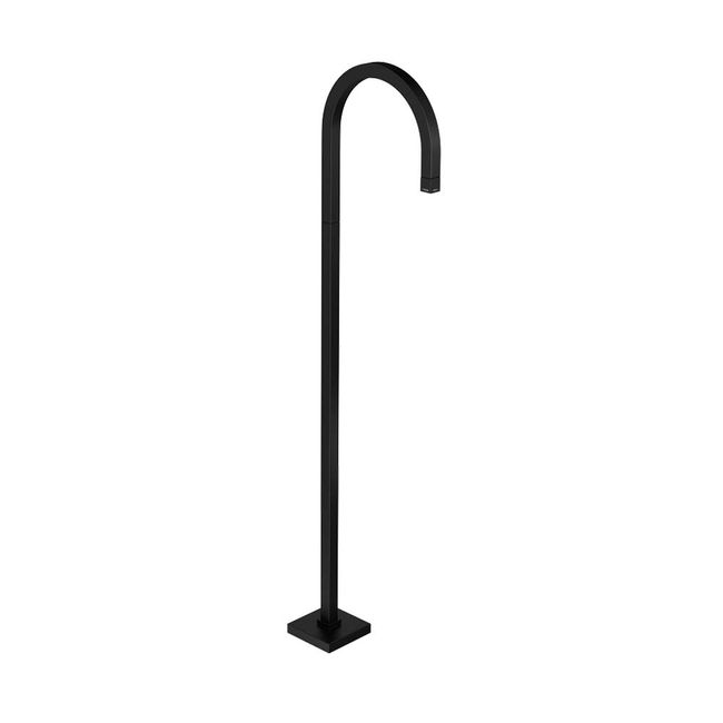 Torneira-curva-de-piso-Tube-black-matte-Deca
