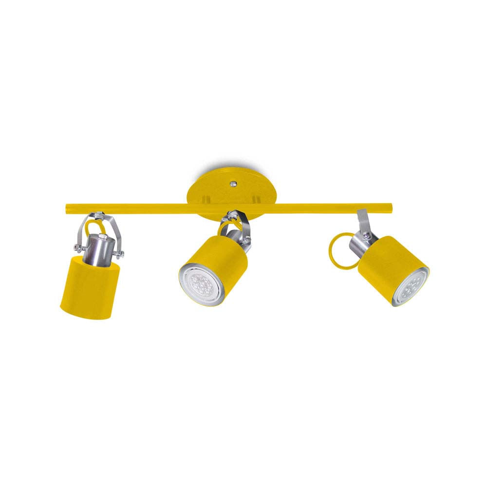 Spot-de-sobrepor-Flex-para-3-lampadas-trilho-redondo-amarelo-Spot-Line