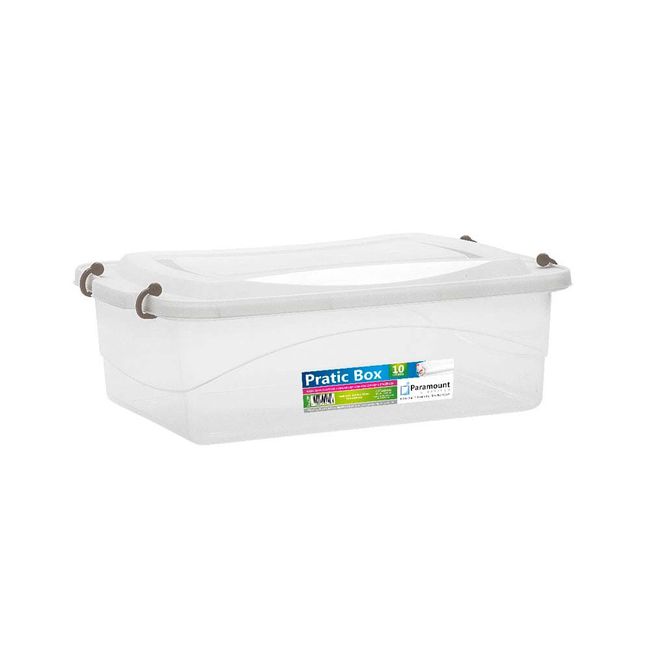 Caixa-organizadora-Pratic-box-10-litros-41x29x14cm-translucido-Paramount-Plasticos
