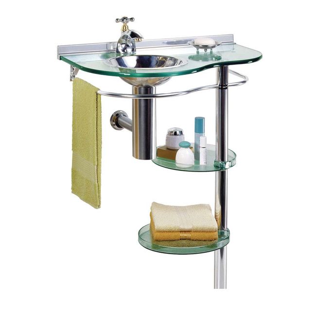 Lavabo-Cris-Glass-70x455x885cm-topazio-Cris-Metal