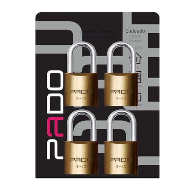 Cadeado-com-chave-20mm-E-20-4-pecas-bronze-Pado
