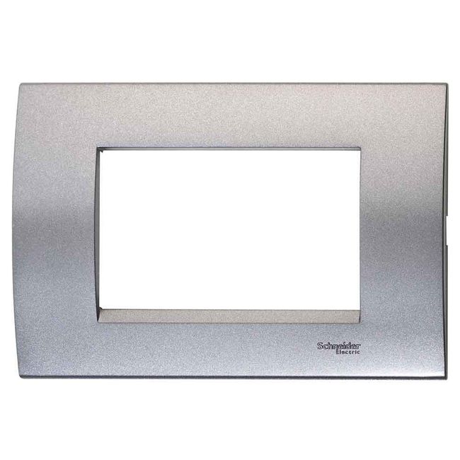 Placa-4x2-3-postos-hematita-Modena-Prime-Schneider
