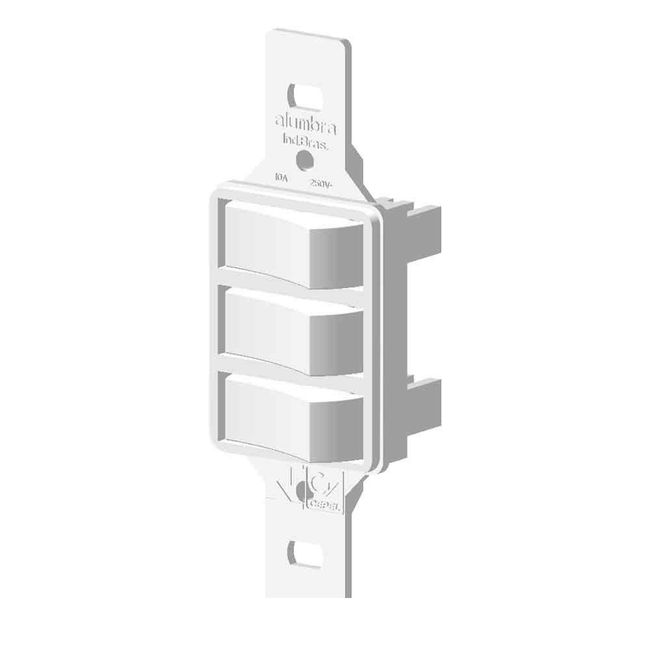 Interruptor-triplo-simples-sem-placa-branco-Bari-Alumbra