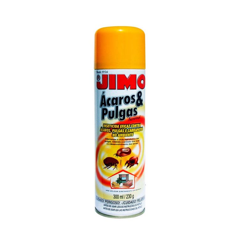 Inseticida Ácaros e Pulgas aerossol 300 ml Jimo