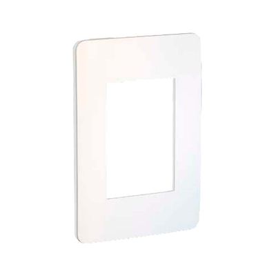 Placa-4X2-3-postos-Br-Chrome-Soft-Schneider