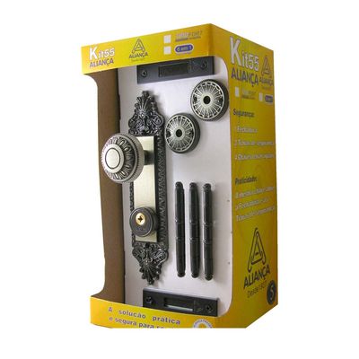 Fechadura-tetra-de-aco-zamac-colonial-Tetrafort-kit-6X1-bronze-Alianca