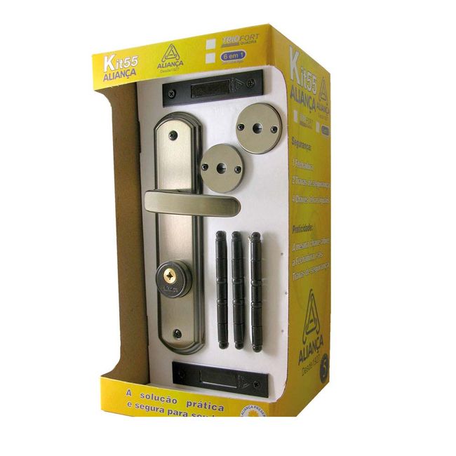 Fechadura-tetra-de-aco-zamac-latonado-Tetrafort-kit-6X1-bronze-Alianca