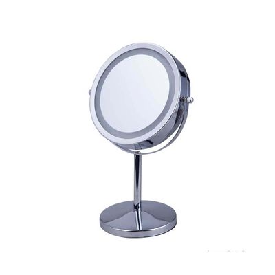 Espelho-de-mesa-redondo-18cm-dupla-face-com-LED-e-haste-17cm-prata-Alterna