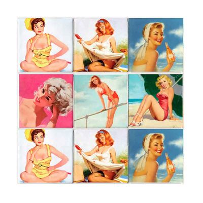 Adesivos-de-azulejo-Pin-Up-24-unidades-Grudado-Adesivos