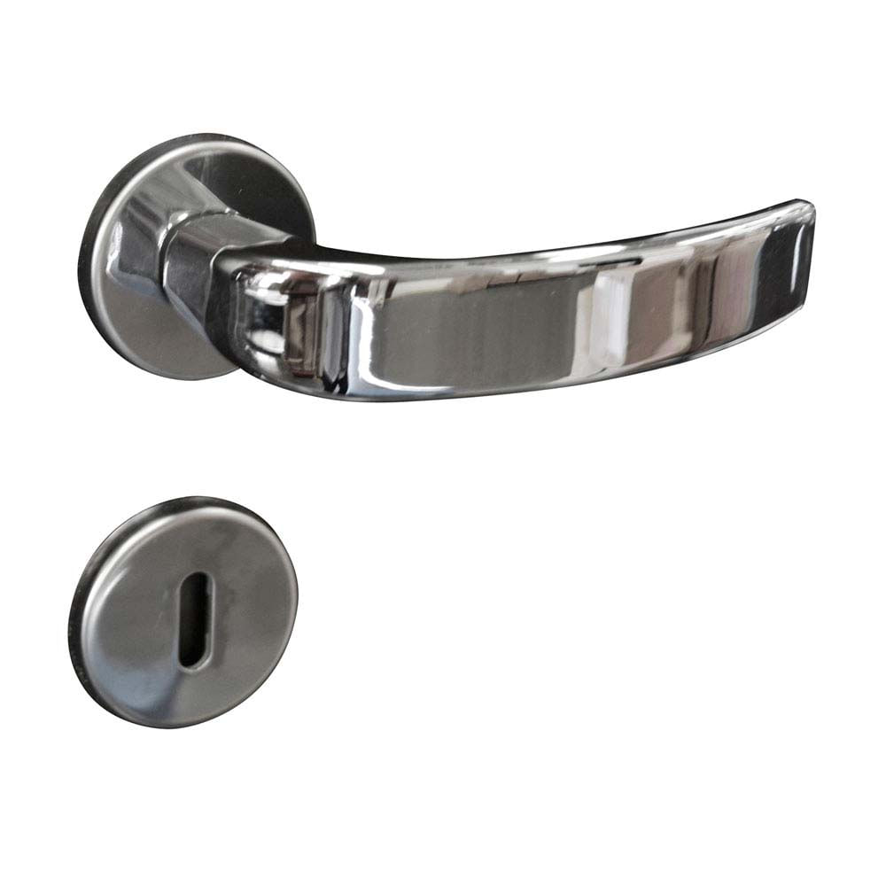 Fechadura Pado Interna de Aço Zamac Victoria com Roseta Cromada